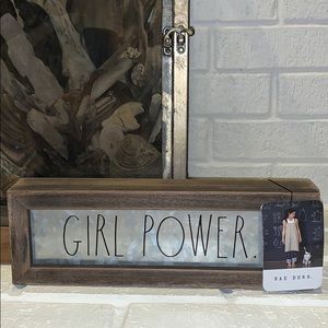 Rae Dunn GIRL POWER Metal and Wood Sign